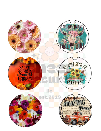 Boho/Western Car Coasters