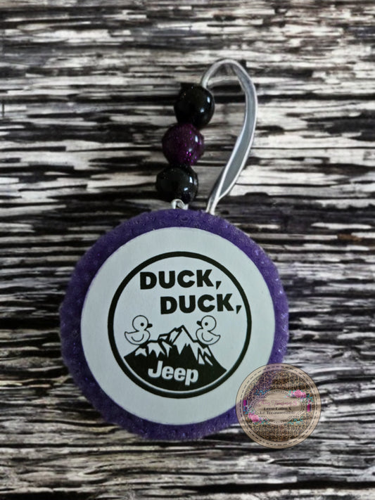 Beaded Duck Duck Jeep Car Freshie