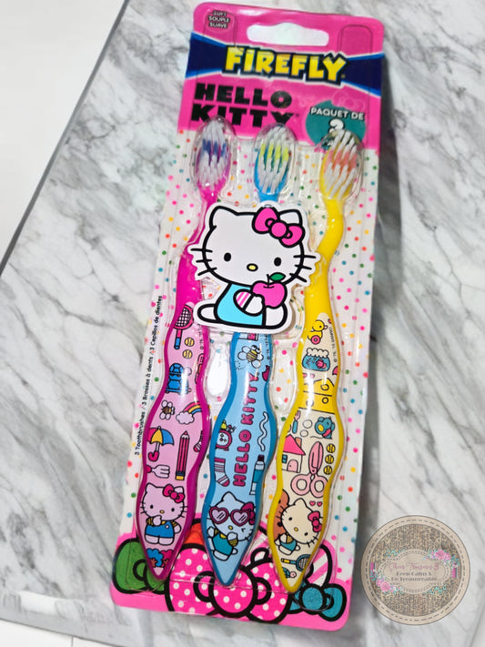 Hello Kitty 3pk Toothbrushes