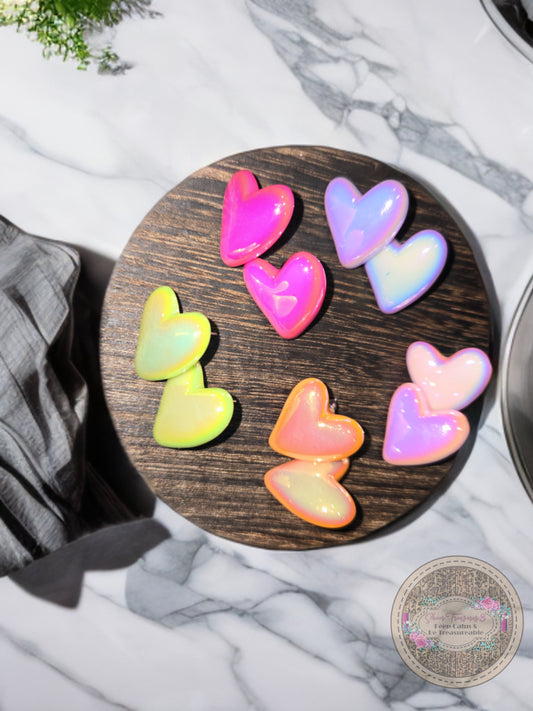 Shimmer Heart Studs