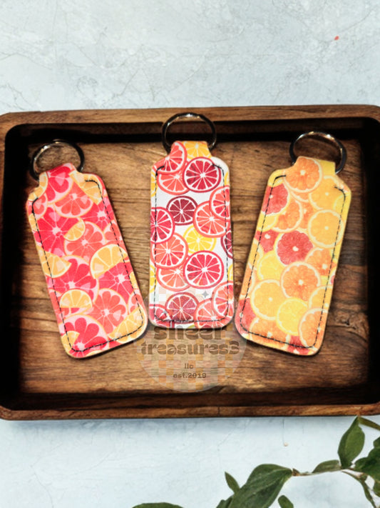 Fruit Lipbalm Keychains