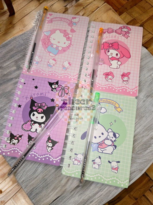 Hello Kitty Mini Notebooks with Pen Set