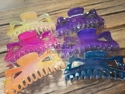 Frosted and Translucent Claw Clips