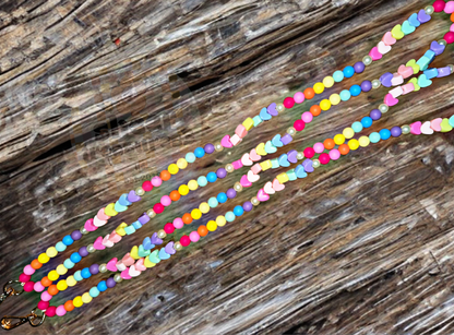 Heart Beaded Lanyards